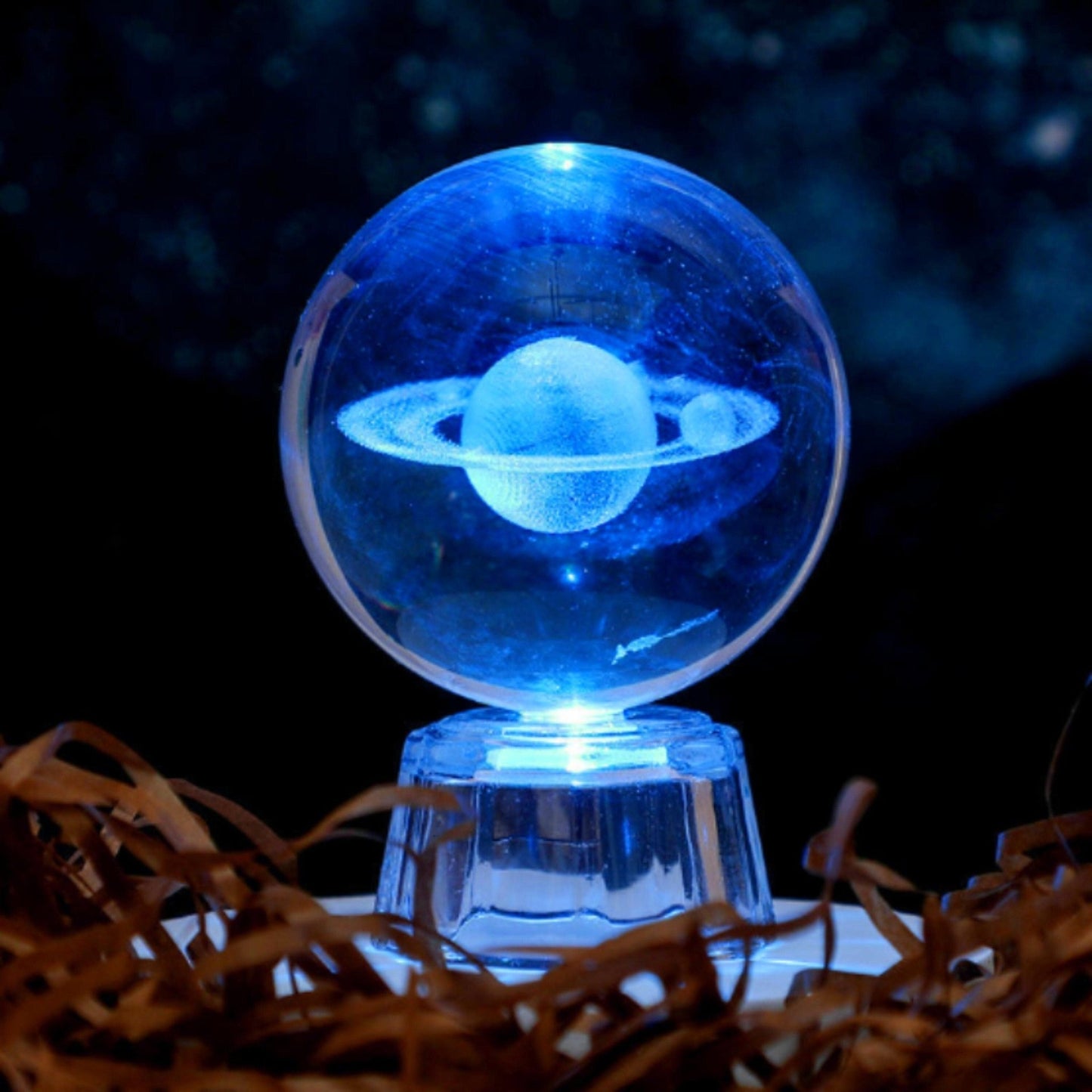 Crystal Saturn Globe - Space Mesmerise - Space Gifts | Lamps | Statues | Home Decor