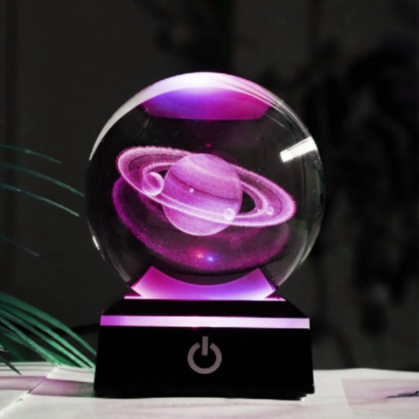 Crystal Saturn Globe - Space Mesmerise - Space Gifts | Lamps | Statues | Home Decor