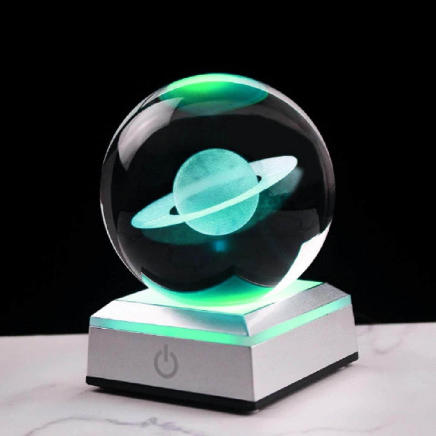 Crystal Saturn Globe - Space Mesmerise - Space Gifts | Lamps | Statues | Home Decor