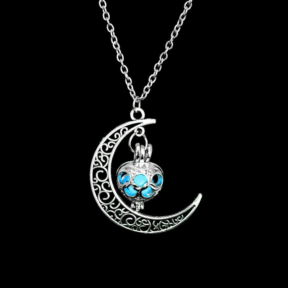 Glowing Moonstone Necklace - Space Mesmerise - Space Gifts | Lamps | Statues | Home Decor