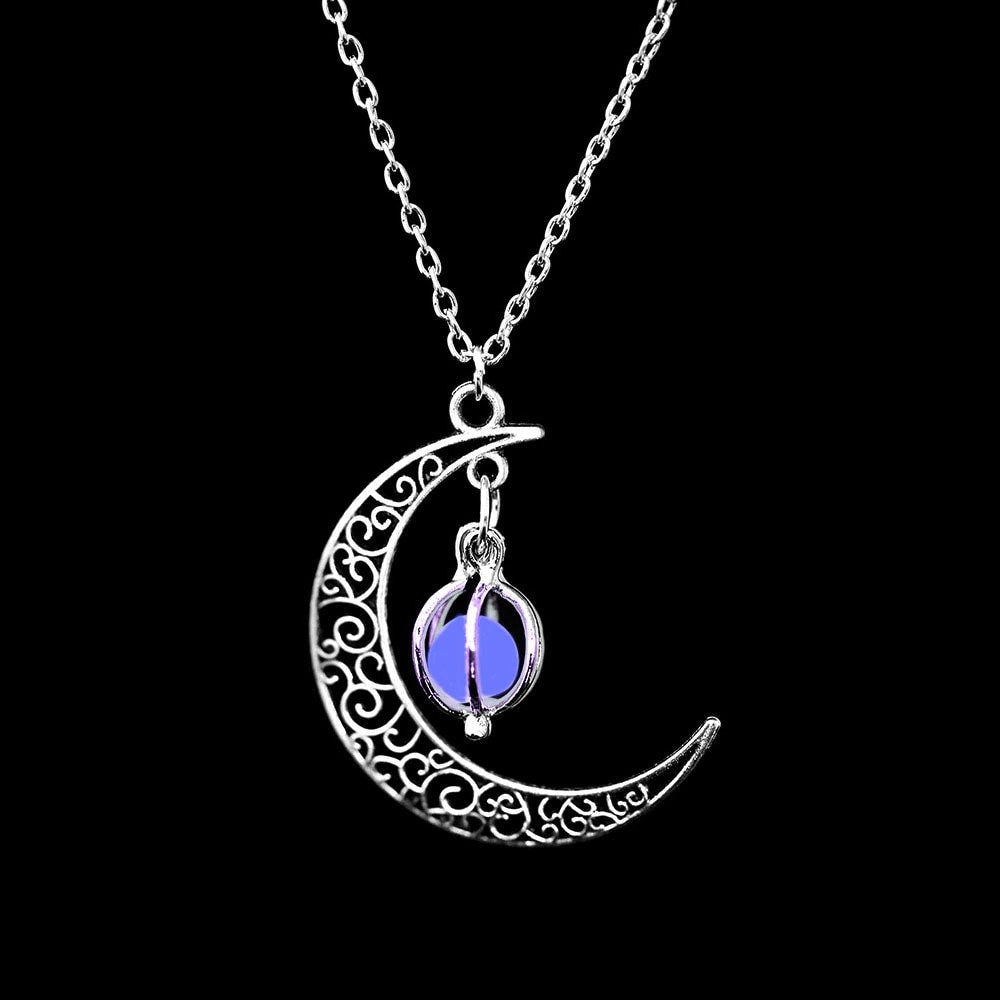 Glowing Moonstone Necklace - Space Mesmerise - Space Gifts | Lamps | Statues | Home Decor