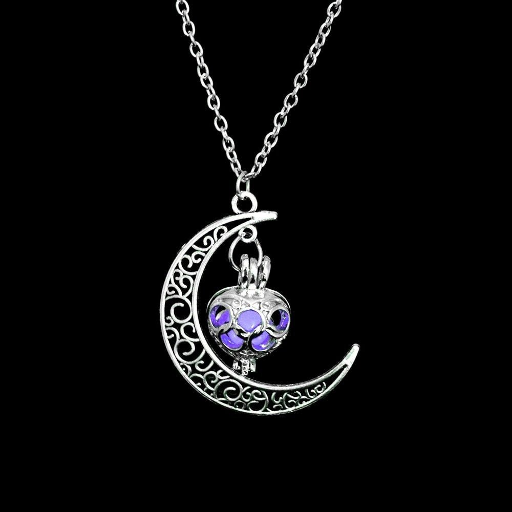 Glowing Moonstone Necklace - Space Mesmerise - Space Gifts | Lamps | Statues | Home Decor