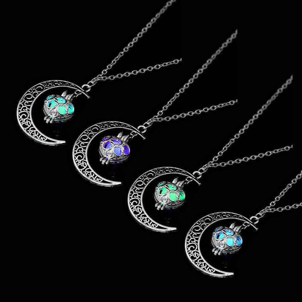 Glowing Moonstone Necklace - Space Mesmerise - Space Gifts | Lamps | Statues | Home Decor