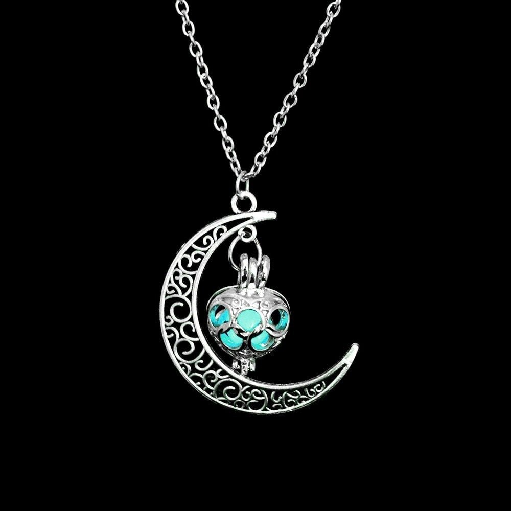 Glowing Moonstone Necklace - Space Mesmerise - Space Gifts | Lamps | Statues | Home Decor