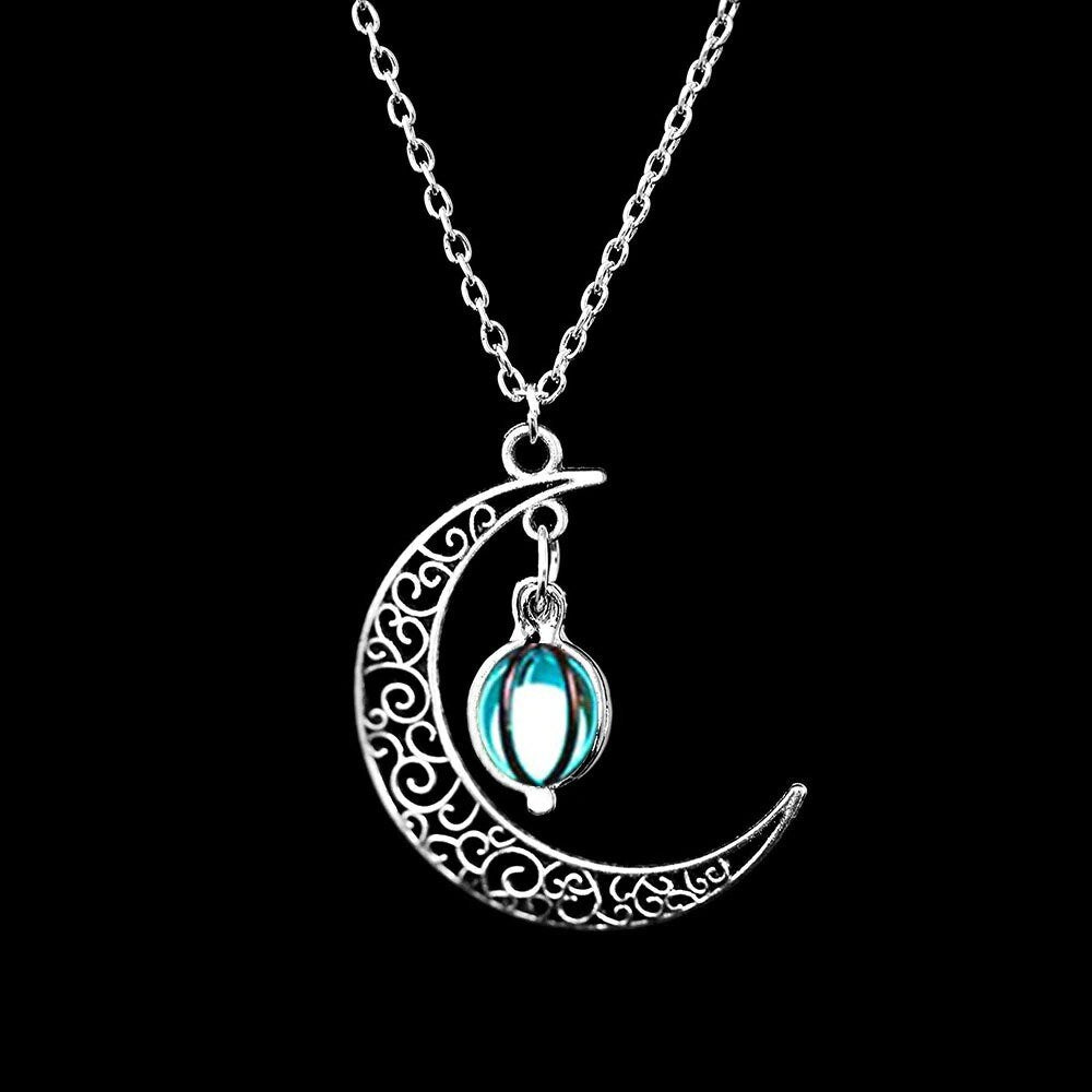 Glowing Moonstone Necklace - Space Mesmerise - Space Gifts | Lamps | Statues | Home Decor