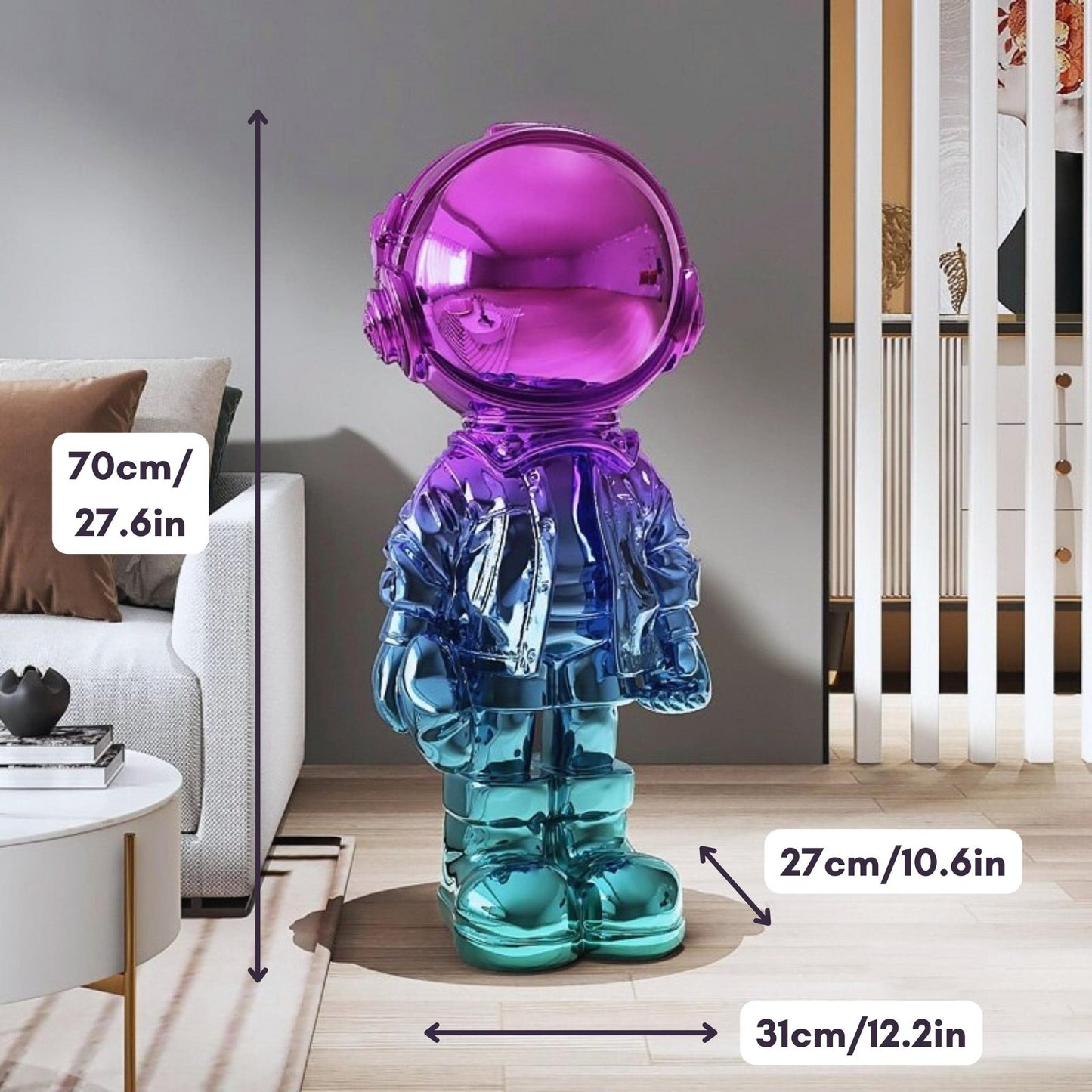 Gradient Astronaut Statue - Space Mesmerise - Space Gifts | Lamps | Statues | Home Decor