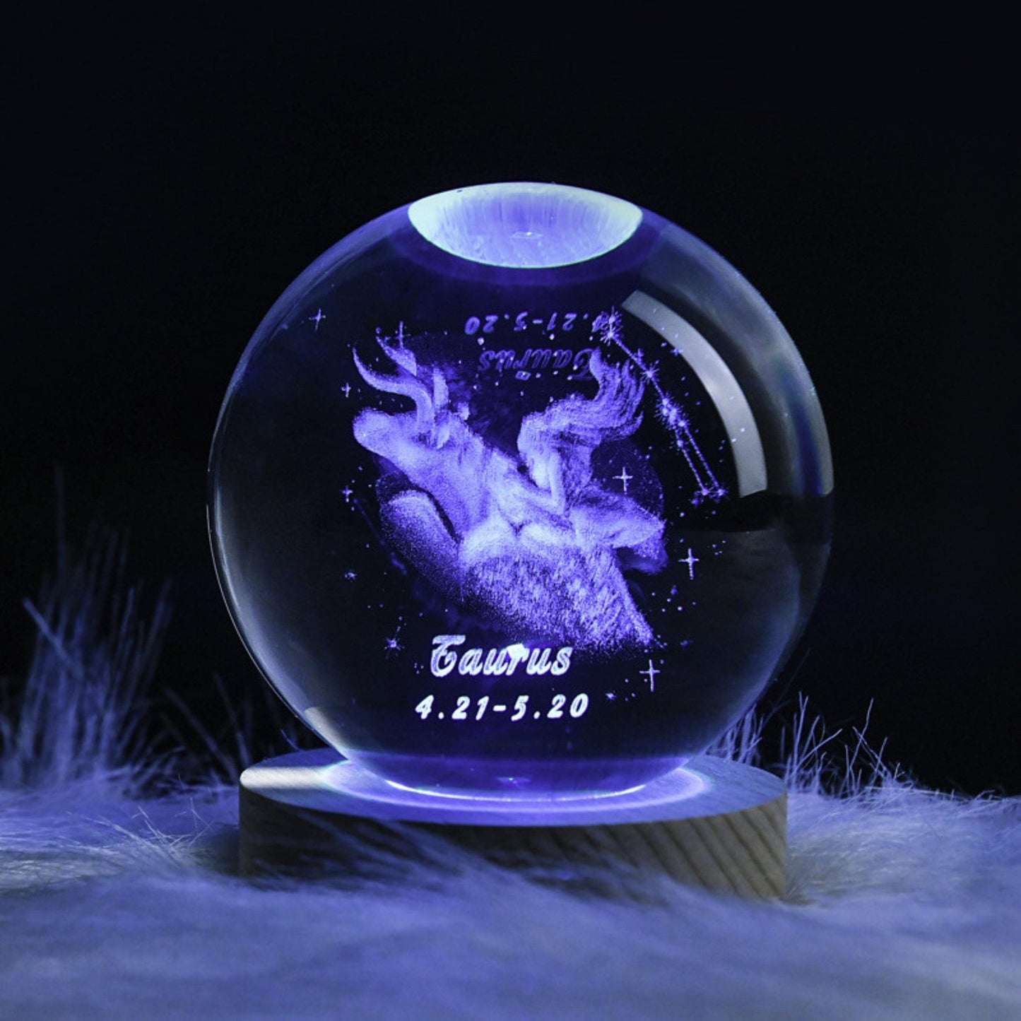 Horoscope Crystal Lamp (Colorful) - Space Mesmerise - Space Gifts | Lamps | Statues | Home Decor