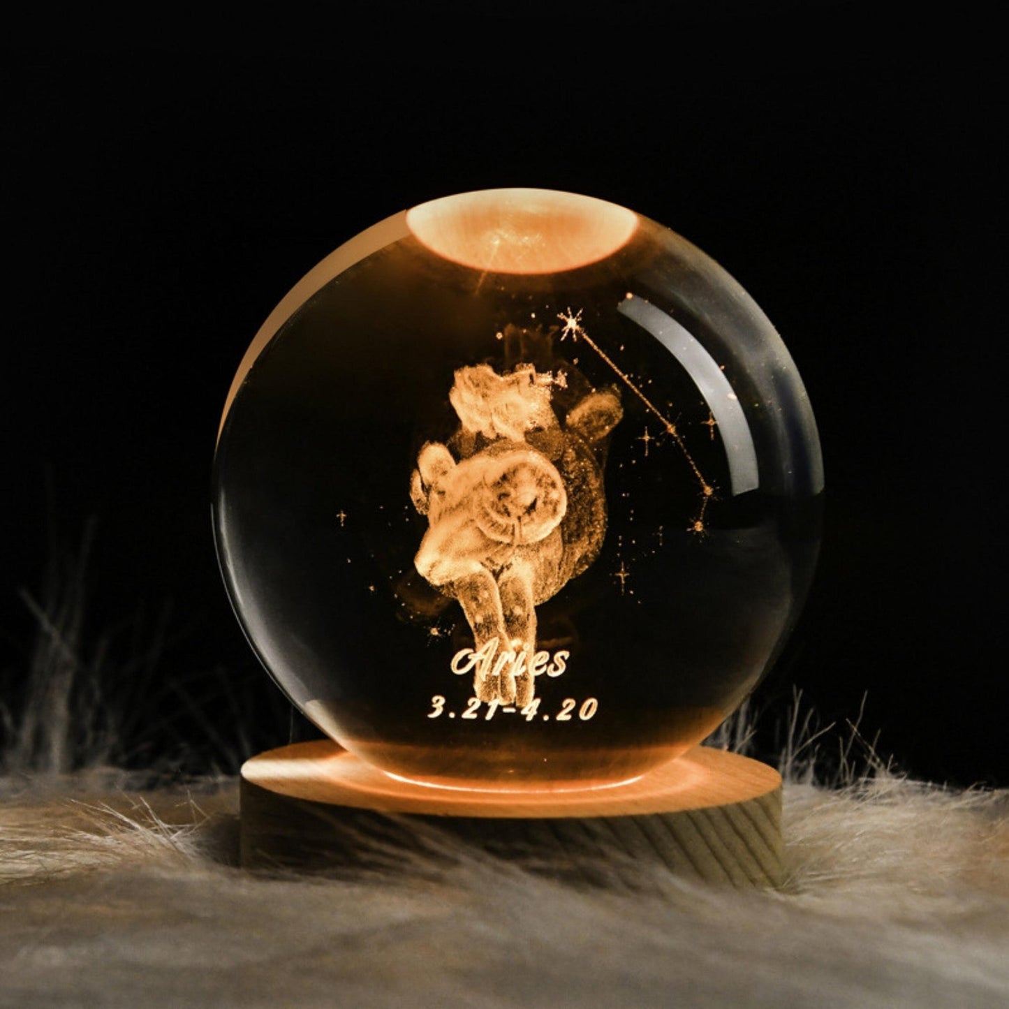 Horoscope Crystal Lamp (Colorful) - Space Mesmerise - Space Gifts | Lamps | Statues | Home Decor