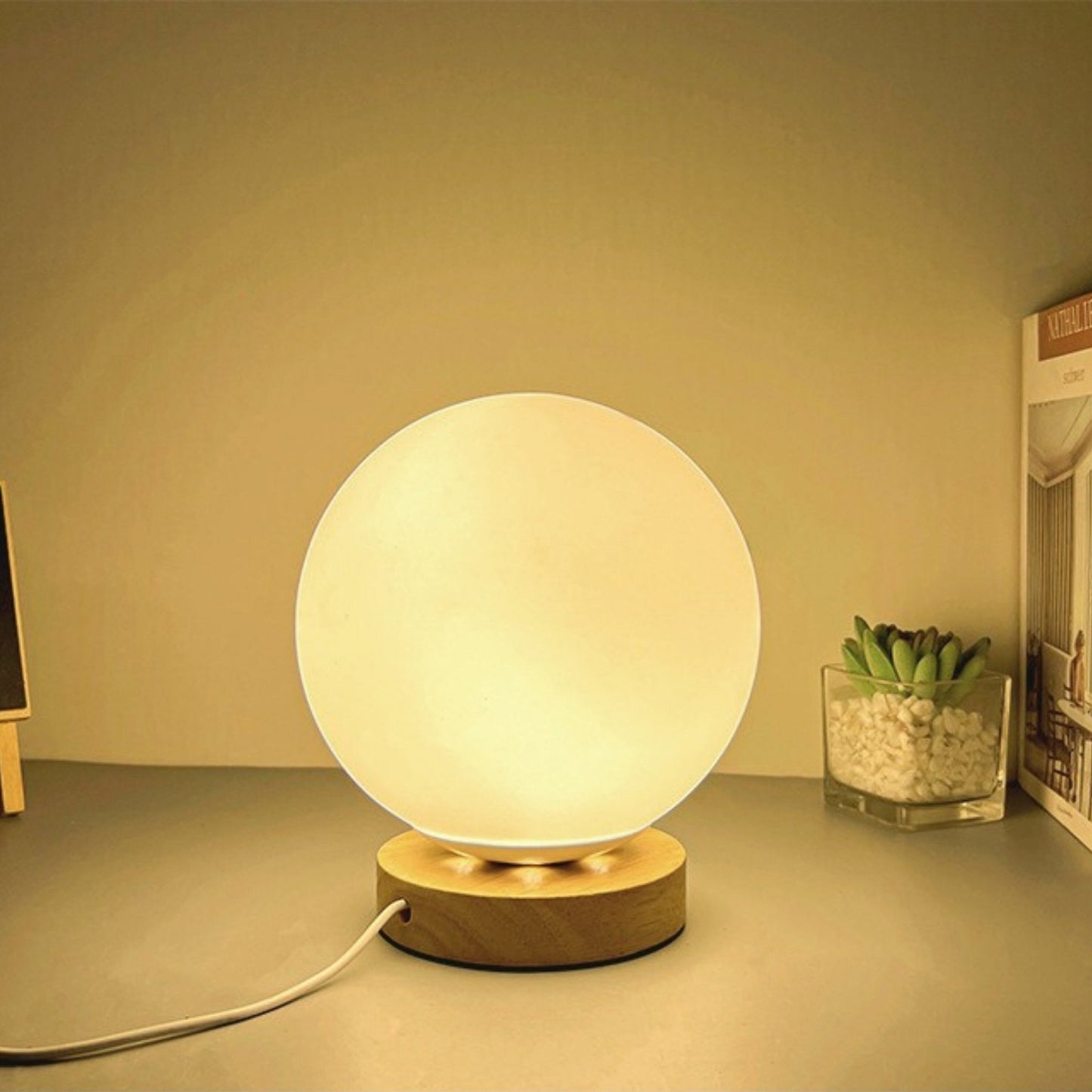 Ice Planet Glass Lamp - Space Mesmerise - Space Gifts | Lamps | Statues | Home Decor