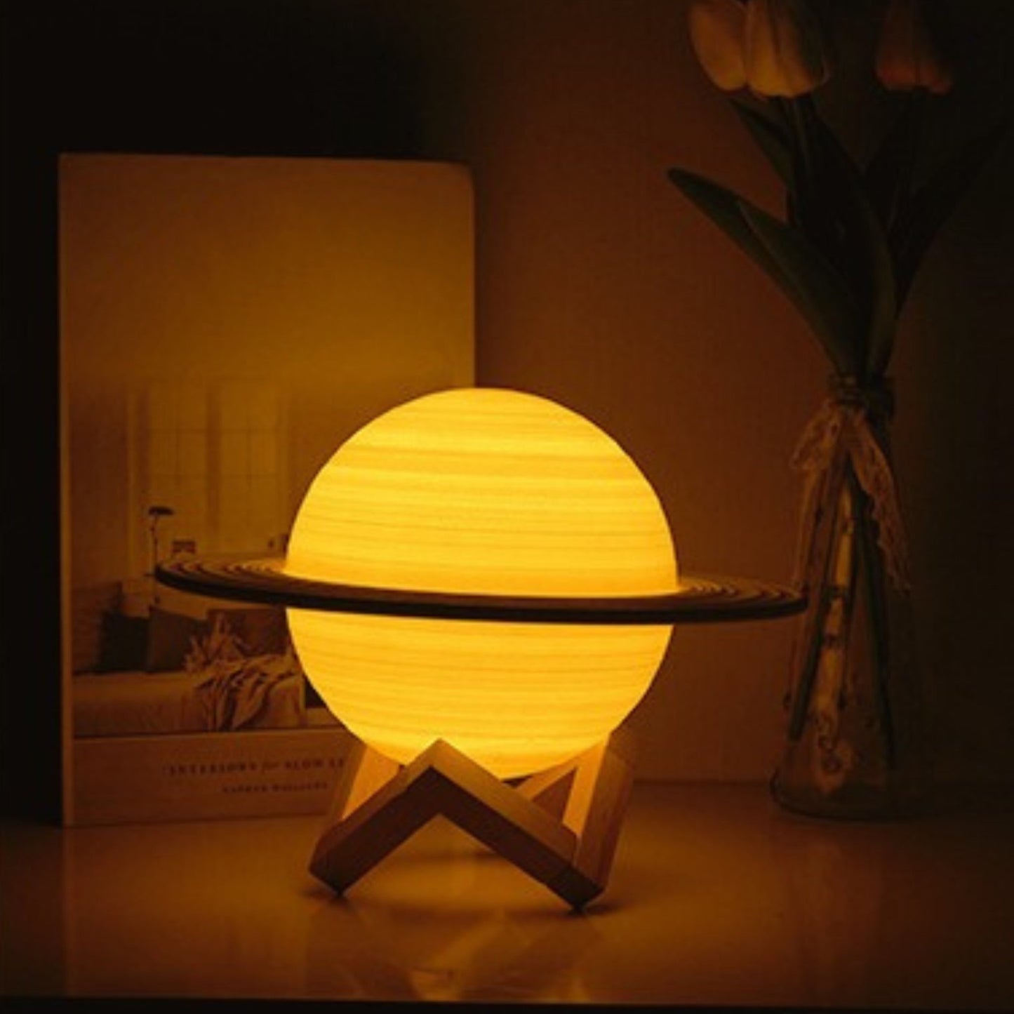 Kids Saturn Nightlight - Space Mesmerise - Space Gifts | Lamps | Statues | Home Decor