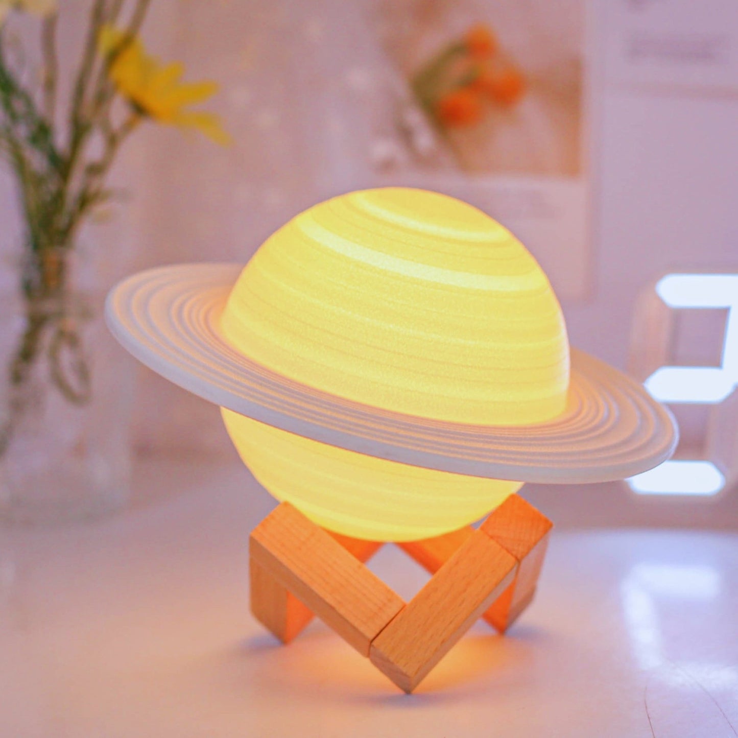 Kids Saturn Nightlight - Space Mesmerise - Space Gifts | Lamps | Statues | Home Decor