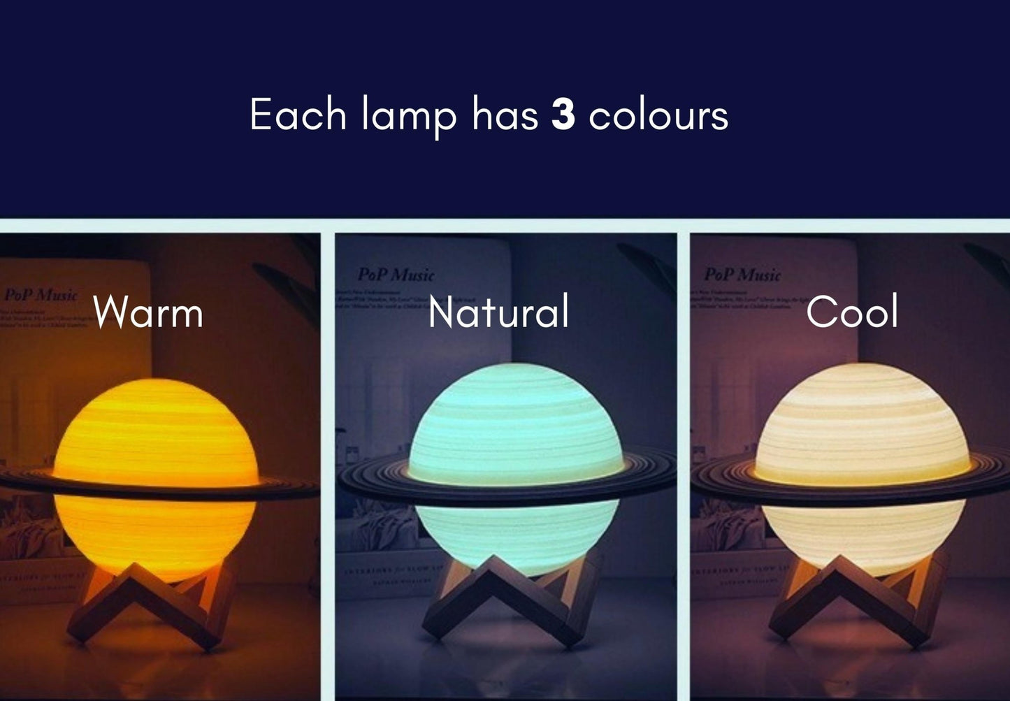 Kids Saturn Nightlight - Space Mesmerise - Space Gifts | Lamps | Statues | Home Decor
