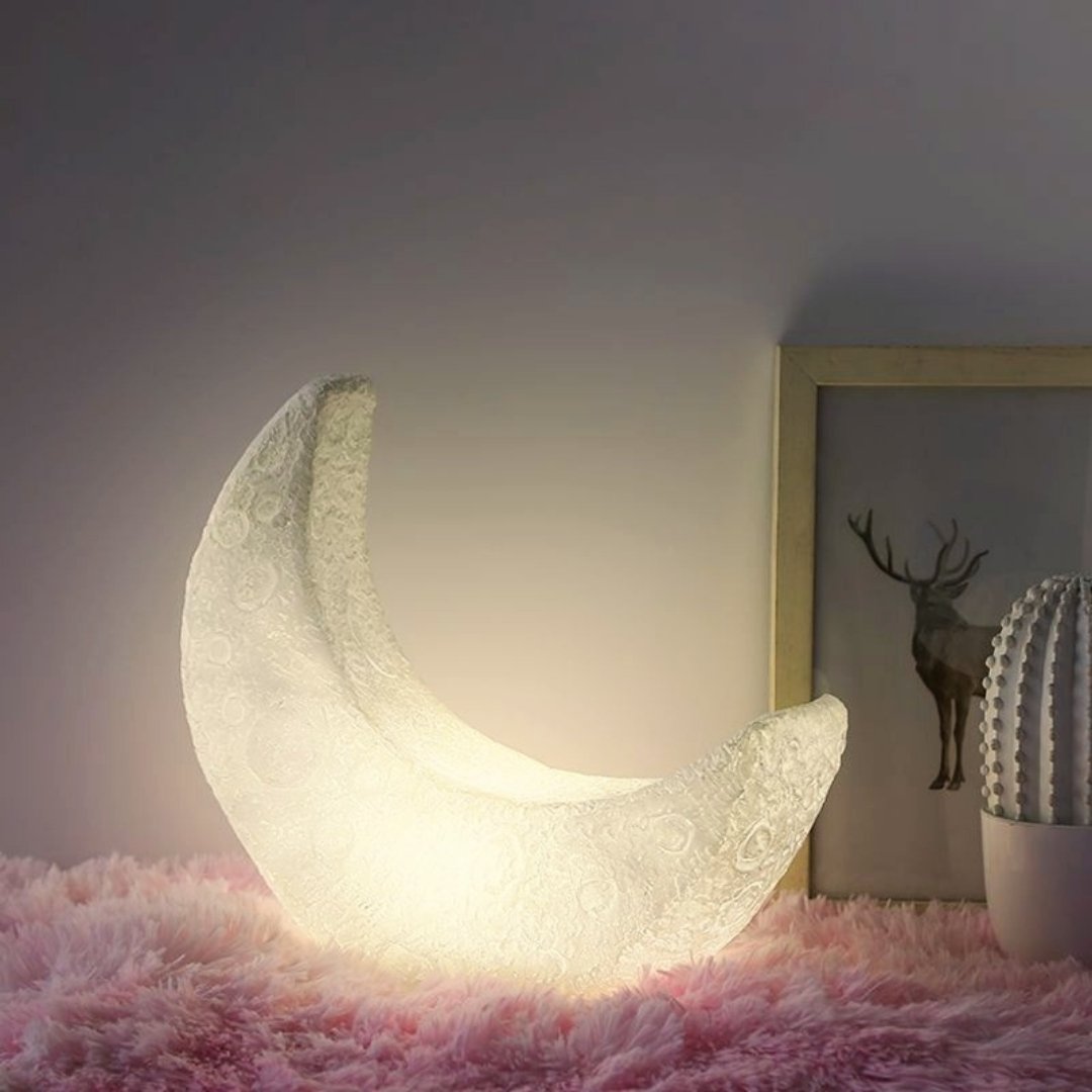 Large Crescent Moon Lamp – Space Mesmerise