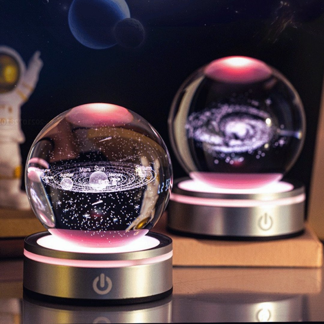 LED Crystal Galaxy Lamp (Colorful) - Space Mesmerise - Space Gifts | Lamps | Statues | Home Decor