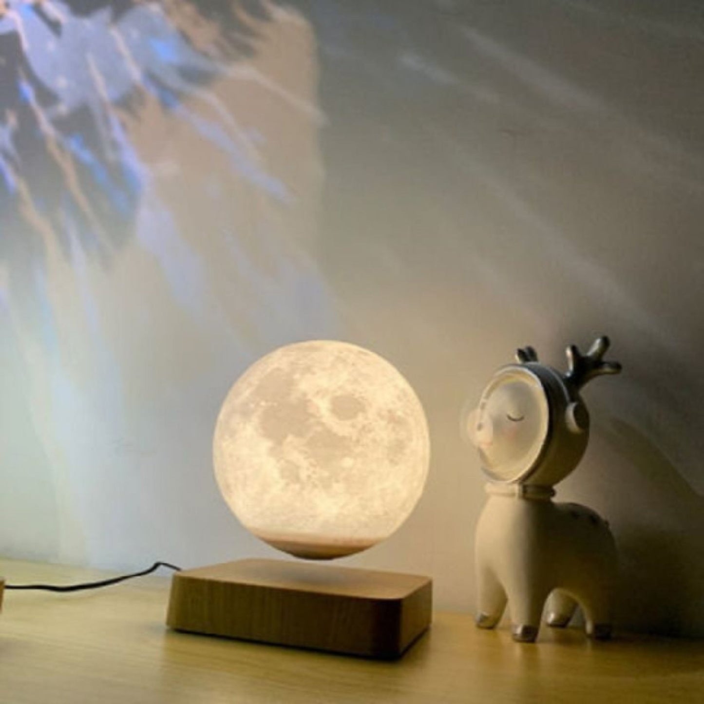 Levitating Moon Lamp - Space Mesmerise - Space Gifts | Lamps | Statues | Home Decor
