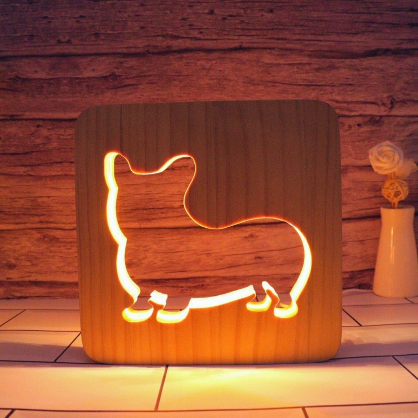 Minimalist Wooden Nursery Night Light - Space Mesmerise - Space Gifts | Lamps | Statues | Home Decor