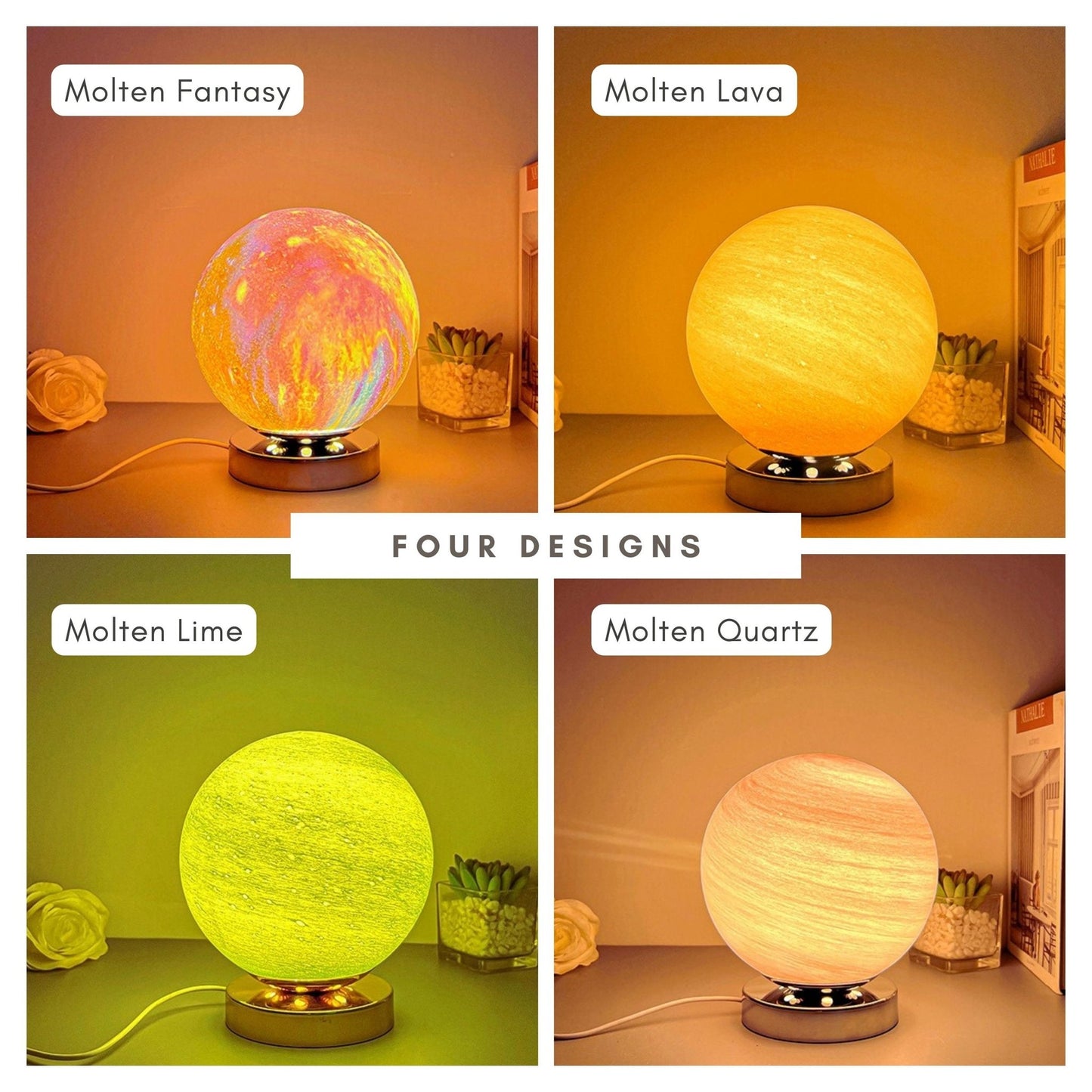 Molten Lava Planet Lamp - Space Mesmerise - Space Gifts | Lamps | Statues | Home Decor