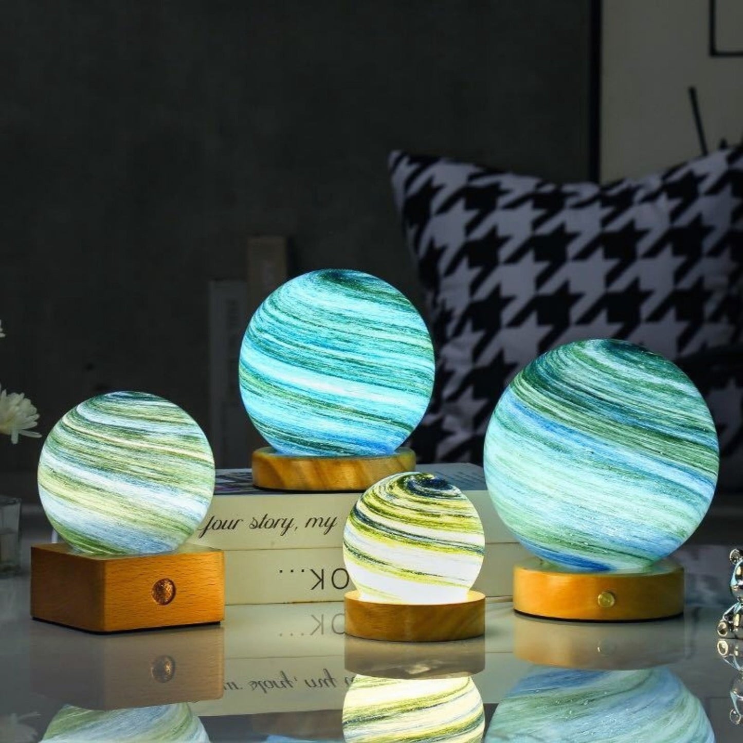 Neptune Lamp Globe - Space Mesmerise - Space Gifts | Lamps | Statues | Home Decor