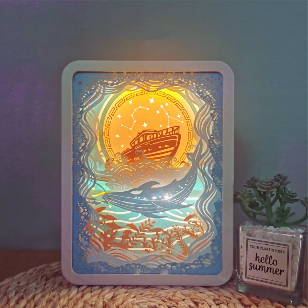 Paper Carving Lamp - Space Mesmerise - Space Gifts | Lamps | Statues | Home Decor