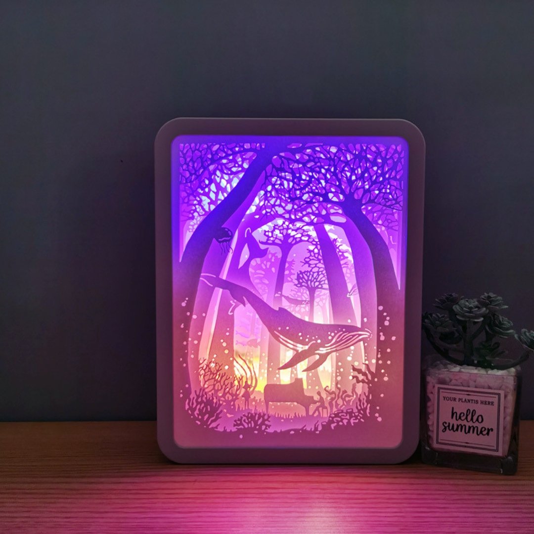 Paper Carving Lamp - Space Mesmerise - Space Gifts | Lamps | Statues | Home Decor