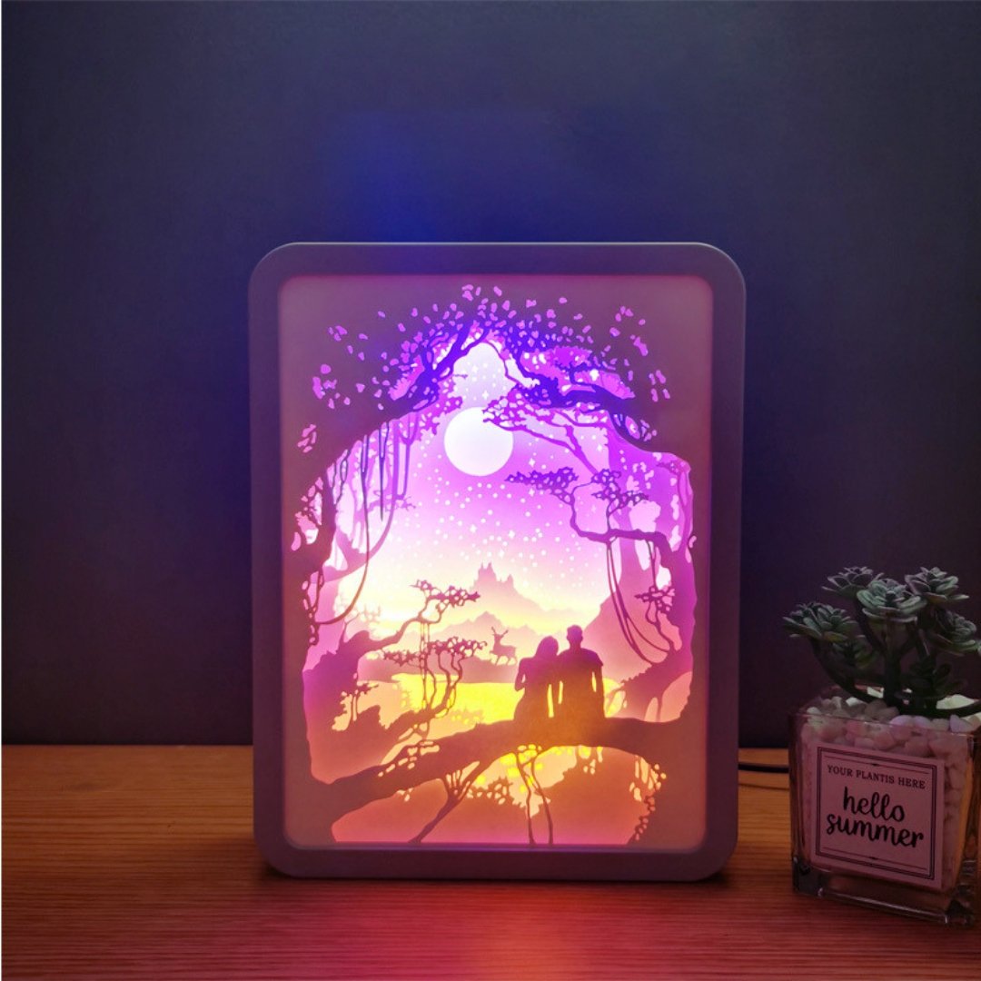 Paper Carving Lamp - Space Mesmerise - Space Gifts | Lamps | Statues | Home Decor