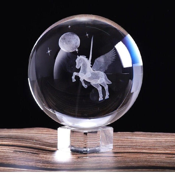 Pegasus Crystal Globe - Space Mesmerise - Space Gifts | Lamps | Statues | Home Decor