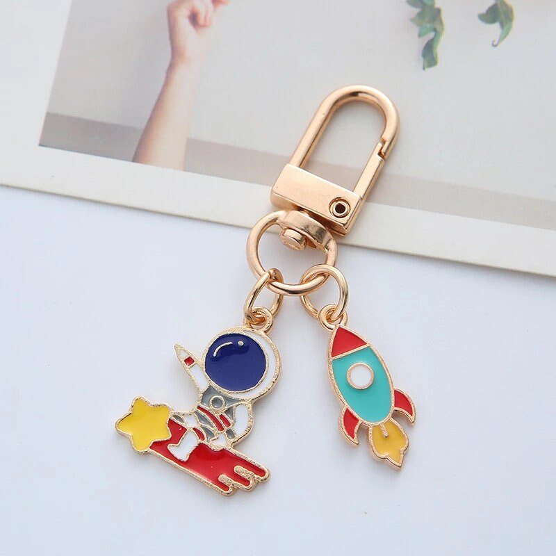 Rocket and Planet Charms and Keychains - Space Mesmerise - Space Gifts | Lamps | Statues | Home Decor