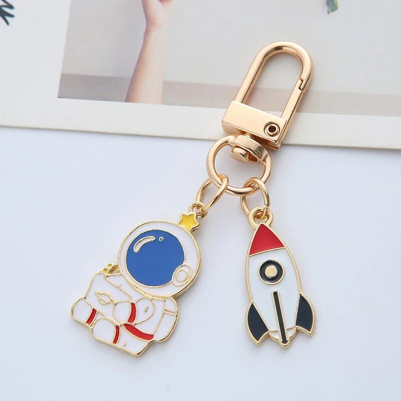 Rocket and Planet Charms and Keychains - Space Mesmerise - Space Gifts | Lamps | Statues | Home Decor