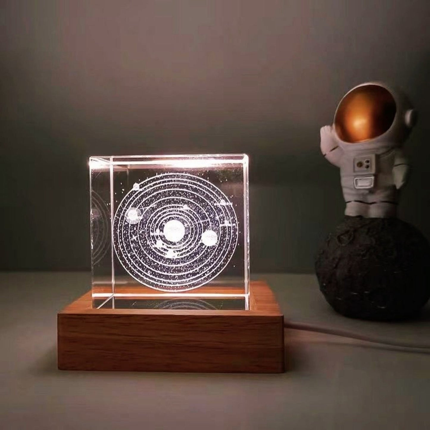 Space Crystal Cube Lamp - Space Mesmerise