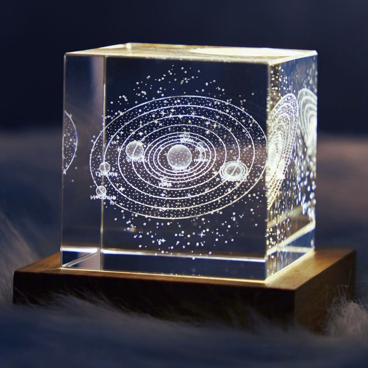 Space Crystal Cube Lamp - Space Mesmerise