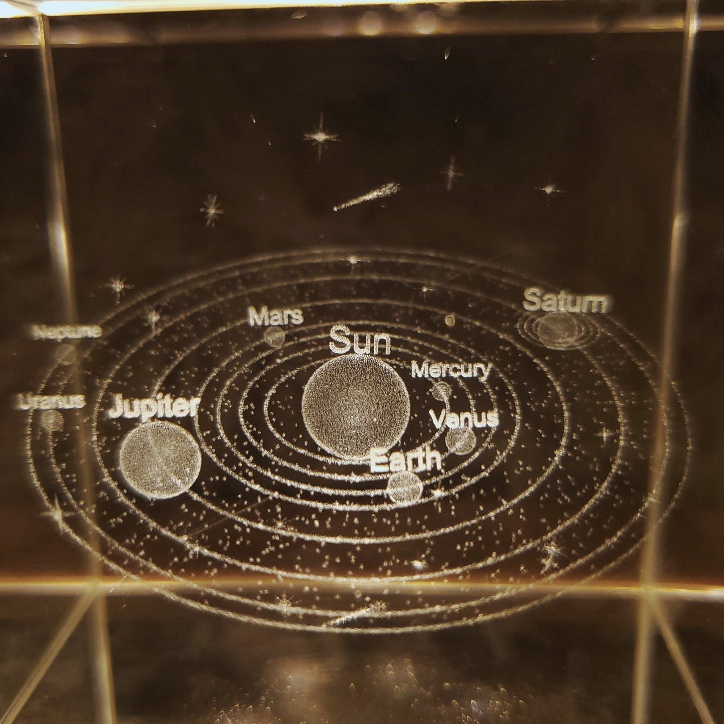 Space Crystal Cube Lamp - Space Mesmerise