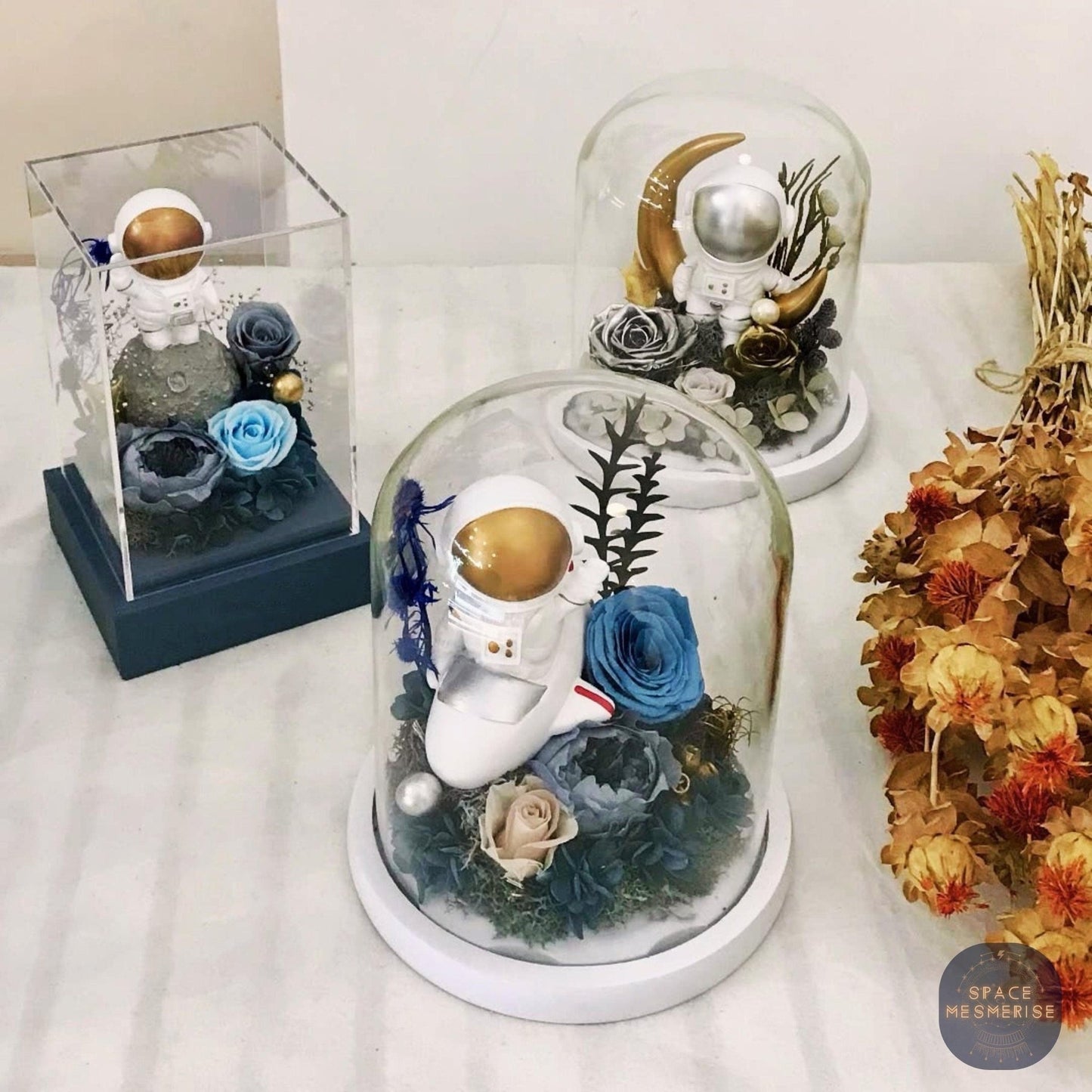 Space Themed Eternal Roses - Space Mesmerise - Space Gifts | Lamps | Statues | Home Decor