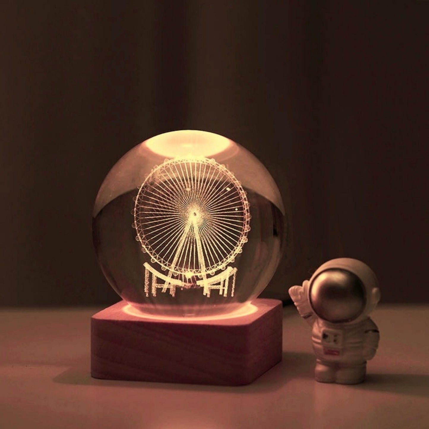 Star Explorer Crystal Lamp Globe - Space Mesmerise - Space Gifts | Lamps | Statues | Home Decor