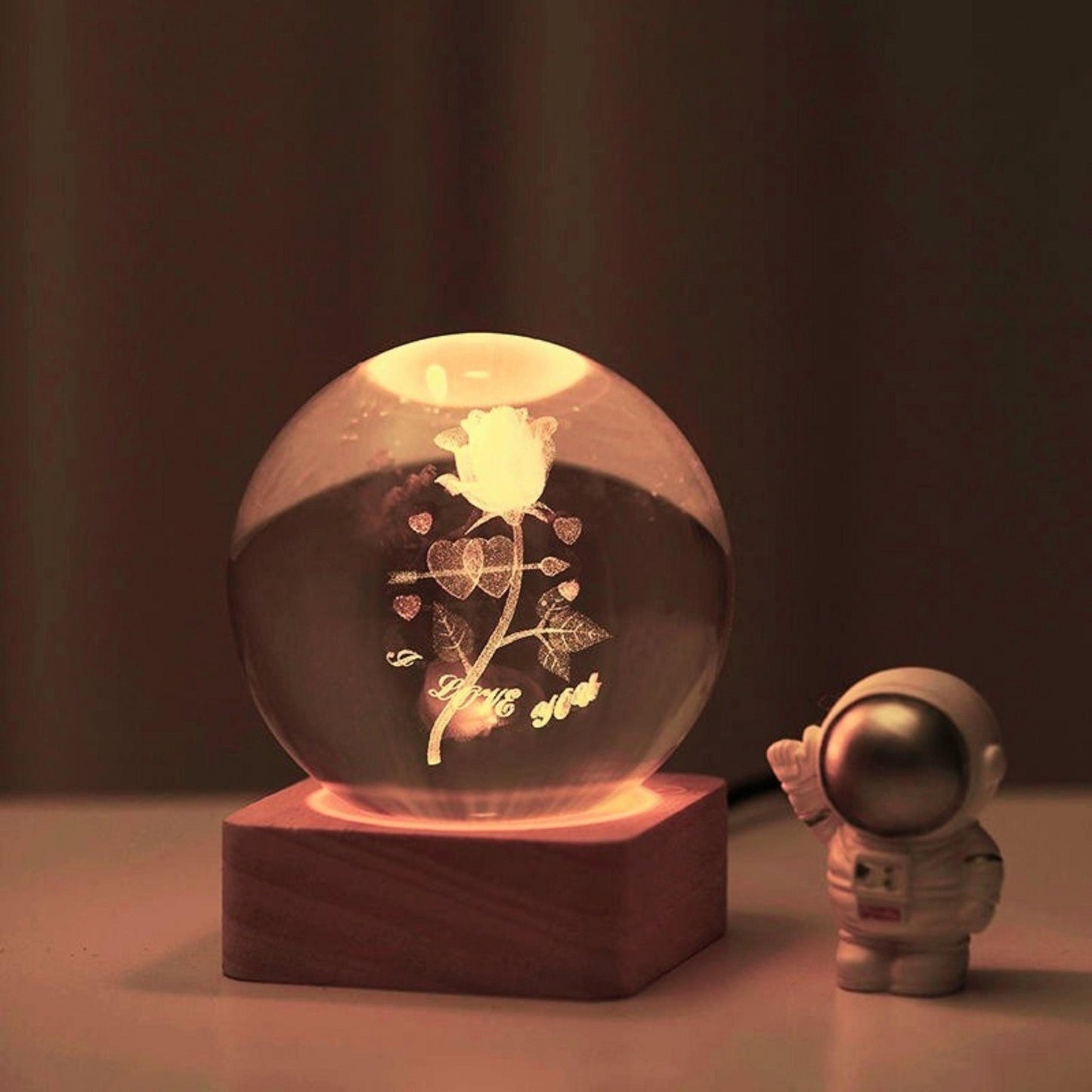 Star Explorer Crystal Lamp Globe - Space Mesmerise - Space Gifts | Lamps | Statues | Home Decor