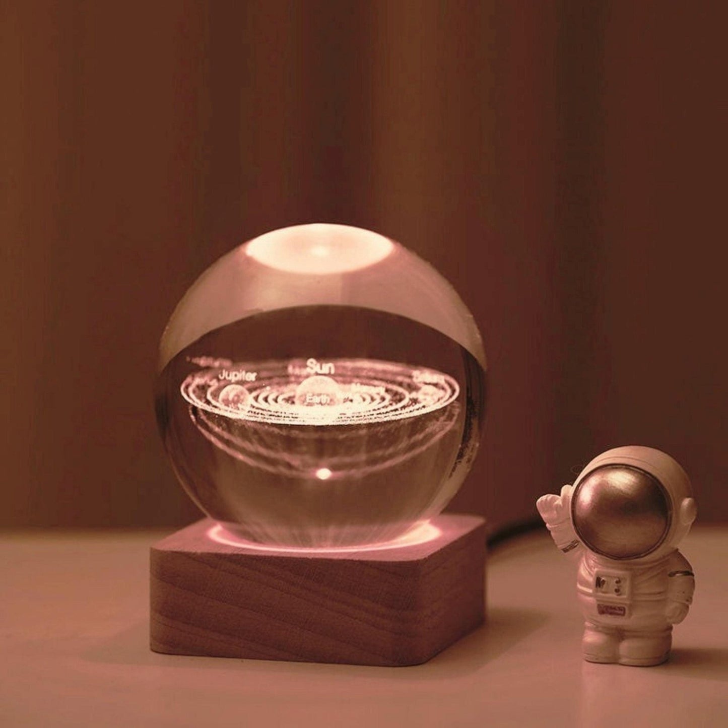 Star Explorer Crystal Lamp Globe - Space Mesmerise - Space Gifts | Lamps | Statues | Home Decor