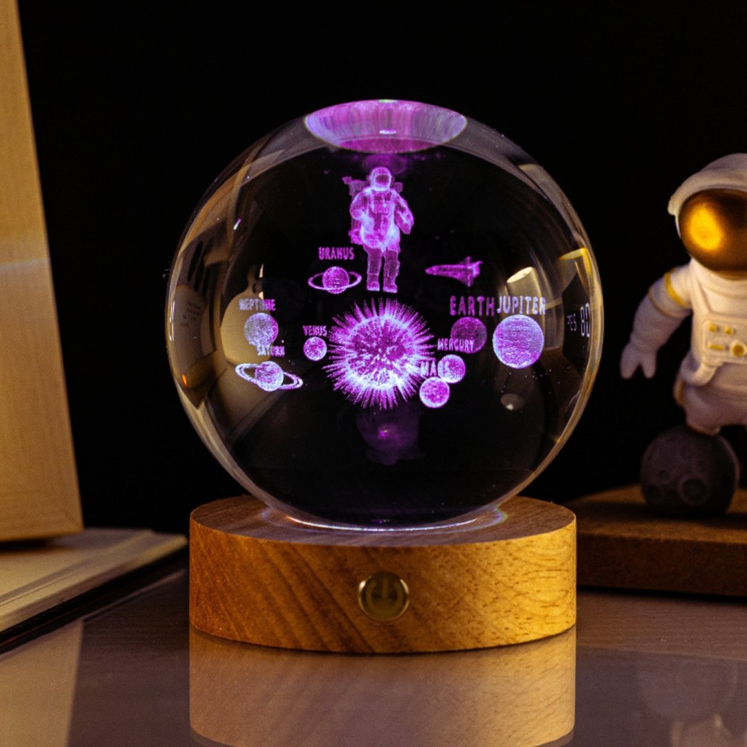 The Original Crystal Space Lamp (Colourful Wireless) - Space Mesmerise - Space Gifts | Lamps | Statues | Home Decor