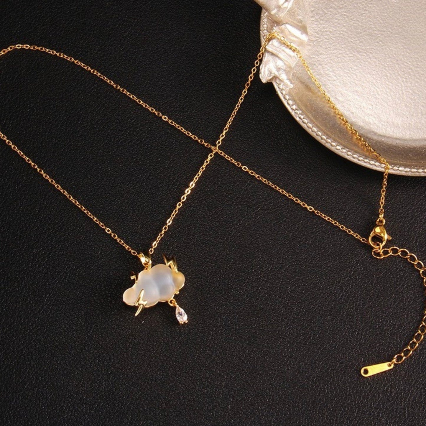 Thunderstorm Lightning Bolt Necklace - Space Mesmerise - Space Gifts | Lamps | Statues | Home Decor