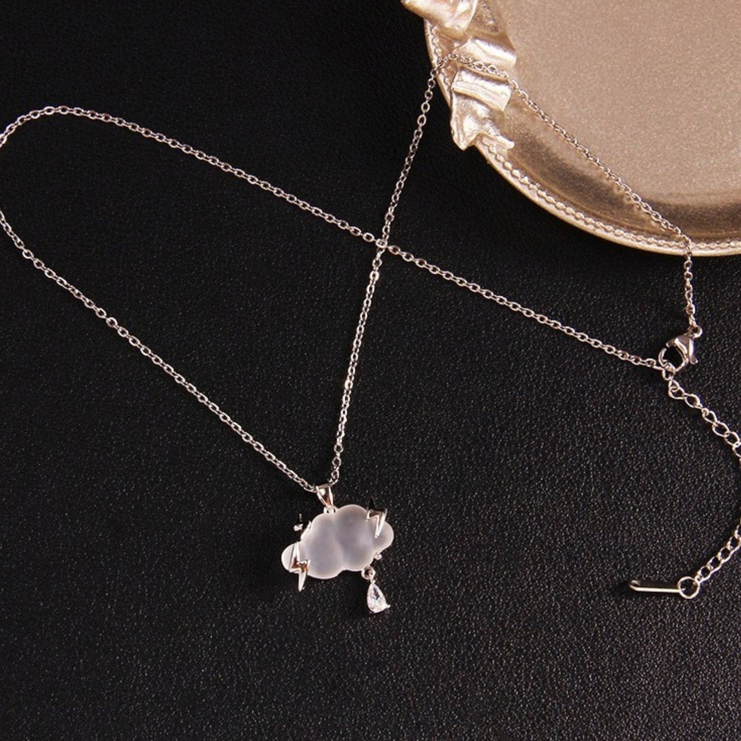 Thunderstorm Lightning Bolt Necklace - Space Mesmerise - Space Gifts | Lamps | Statues | Home Decor
