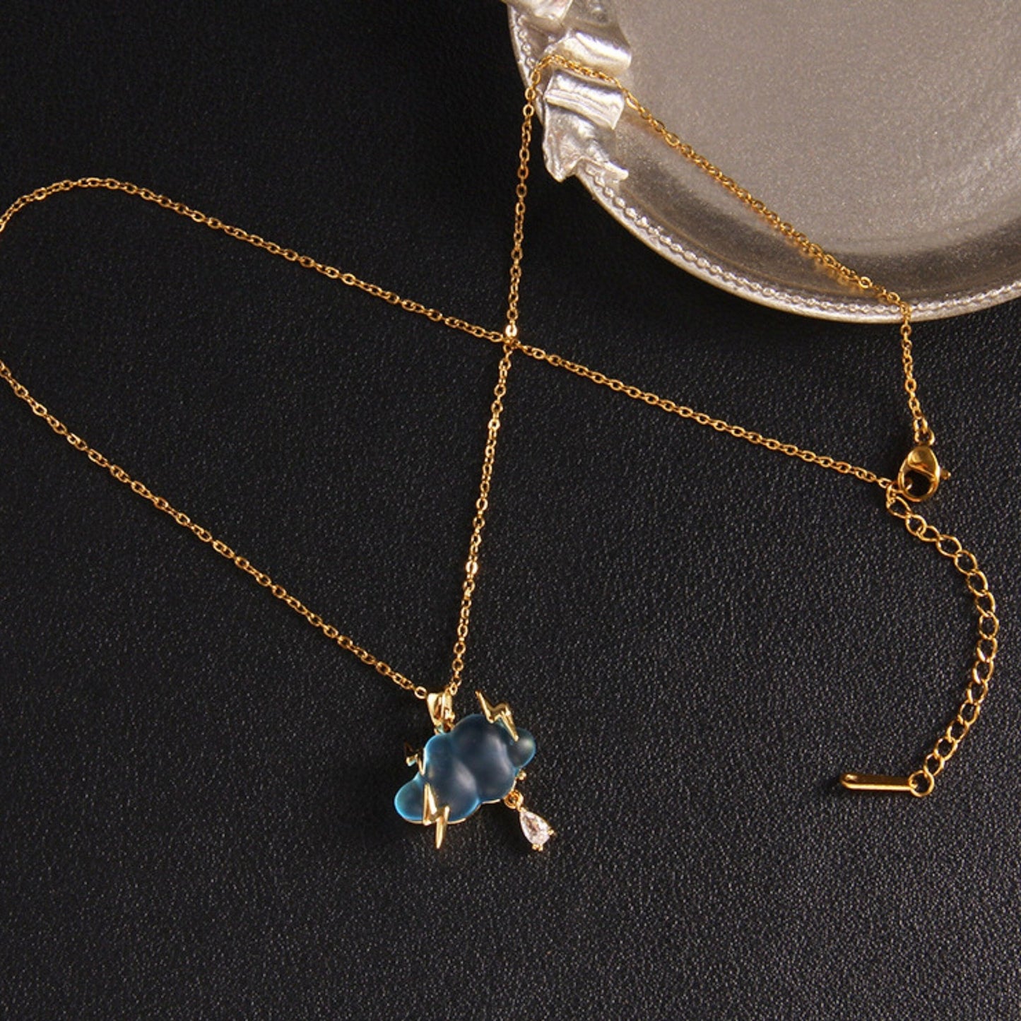 Thunderstorm Lightning Bolt Necklace - Space Mesmerise - Space Gifts | Lamps | Statues | Home Decor