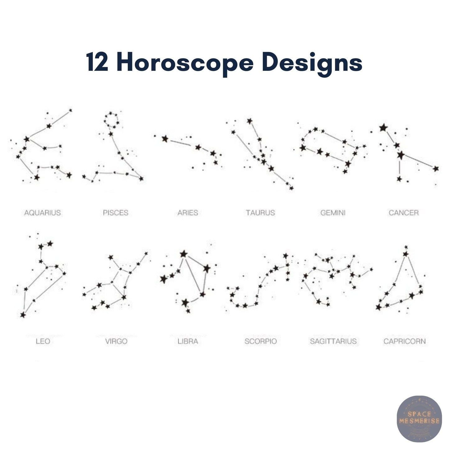 Twelve Constellations Marble Mug - Space Mesmerise - Space Gifts | Lamps | Statues | Home Decor