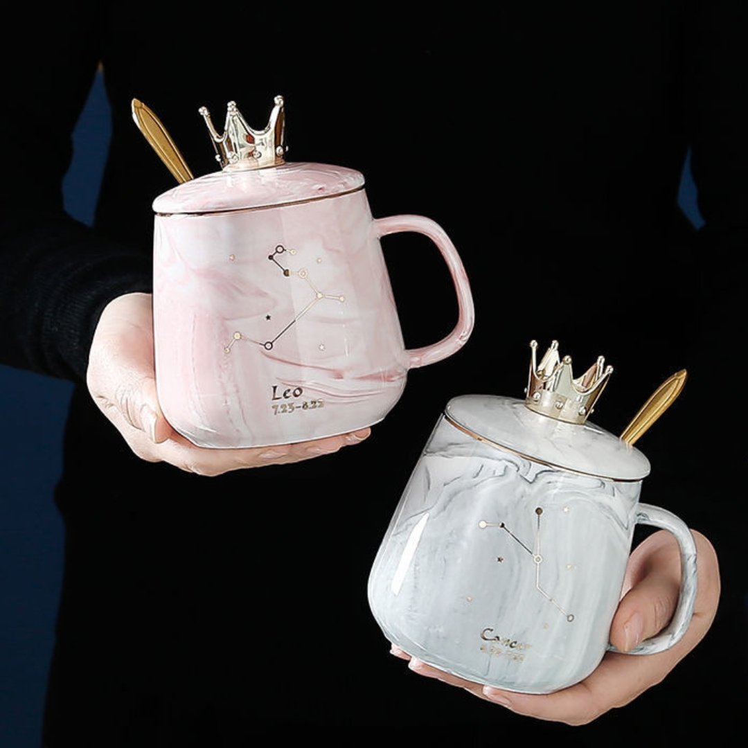 Twelve Constellations Marble Mug - Space Mesmerise - Space Gifts | Lamps | Statues | Home Decor