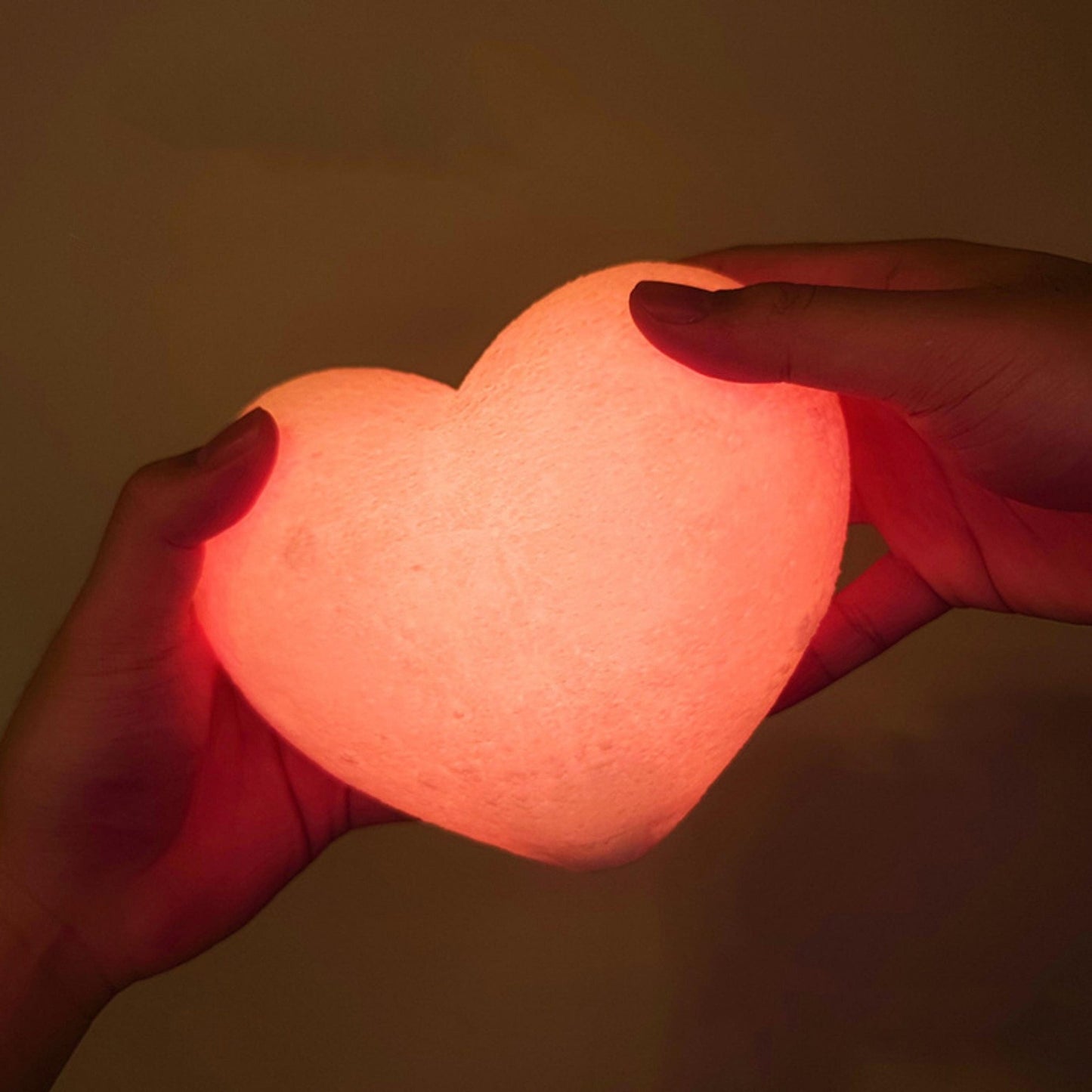 3D Printed Heart Moon Lamp - Space Mesmerise - Space Gifts | Lamps | Statues | Home Decor