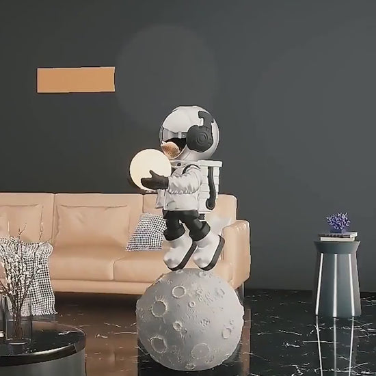 Mesmerising Giant Astronaut on Moon Statue - Floor Ornament & Home Decor