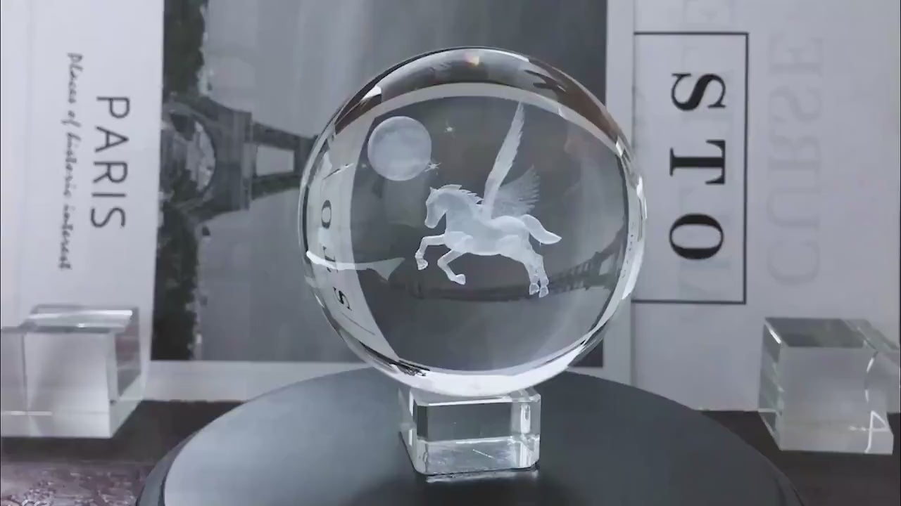 Mesmerising Unicorn Galaxy Globe - Crystal Ball