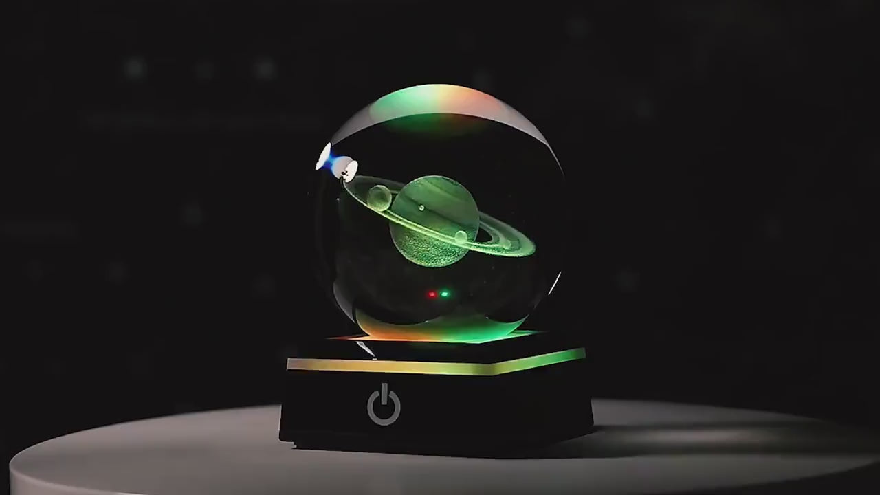 Mesmerising Saturn Globe with LED base | Home decor | Space Gift | Astronomy lovers | Planet