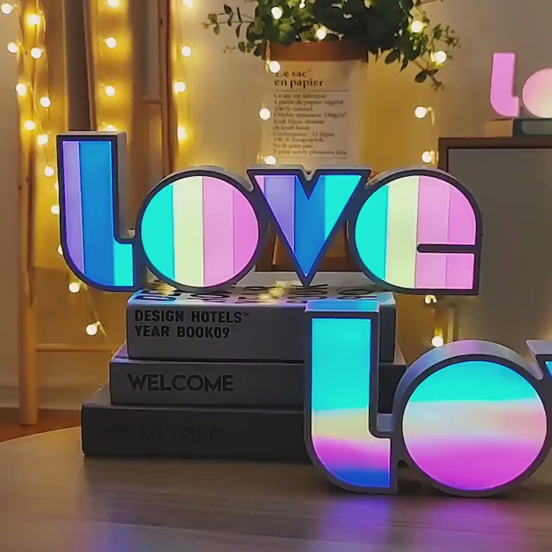 LOVE LAMP Space Neon Sign Light | Room Sign with 5 Space Designs | Romantic Lights, Valentine's Day Gift