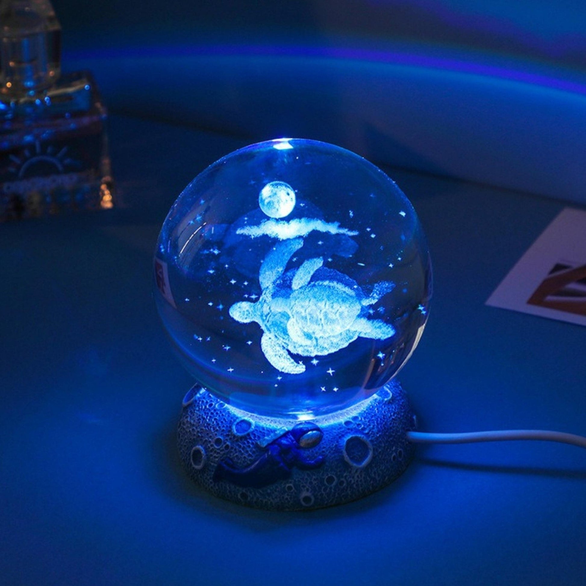 Aquatic and Space Lamp Globe (Colorful) - Space Mesmerise - Space Gifts | Lamps | Statues | Home Decor