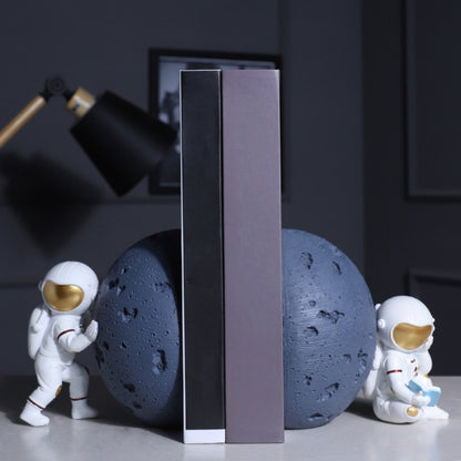 Astronaut and Moon Bookends (Set of 2) - Space Mesmerise - Space Gifts | Lamps | Statues | Home Decor