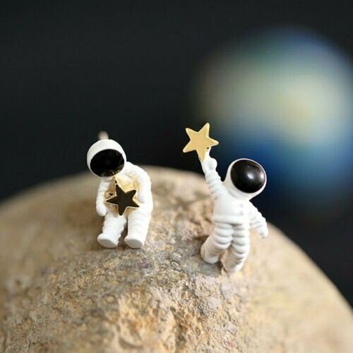Astronaut Stud Earrings - Space Mesmerise - Space Gifts | Lamps | Statues | Home Decor