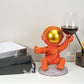 Astronaut Wine Bottle & Corkscrew Holder - Space Mesmerise - Space Gifts | Lamps | Statues | Home Decor